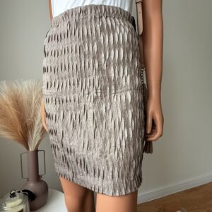 Fakturowana spódnica mini taupe – Marc Cain