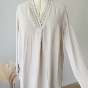 Tunika wiskozowa oversize z dekoltem V – Mint Velvet