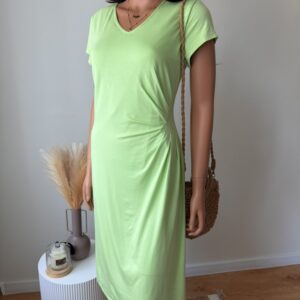 sukienka-midi-limonkowa-z-marszczeniem-elegancka-casual-kettlewell